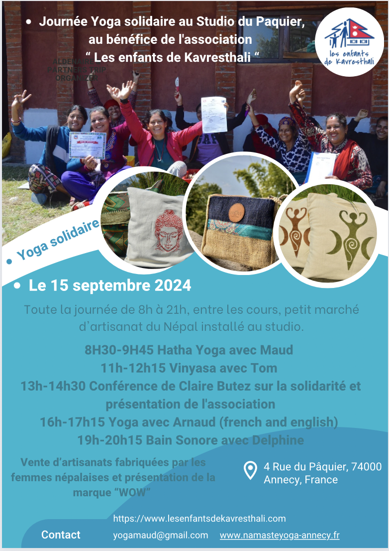 Journée yoga solidaire Annecy