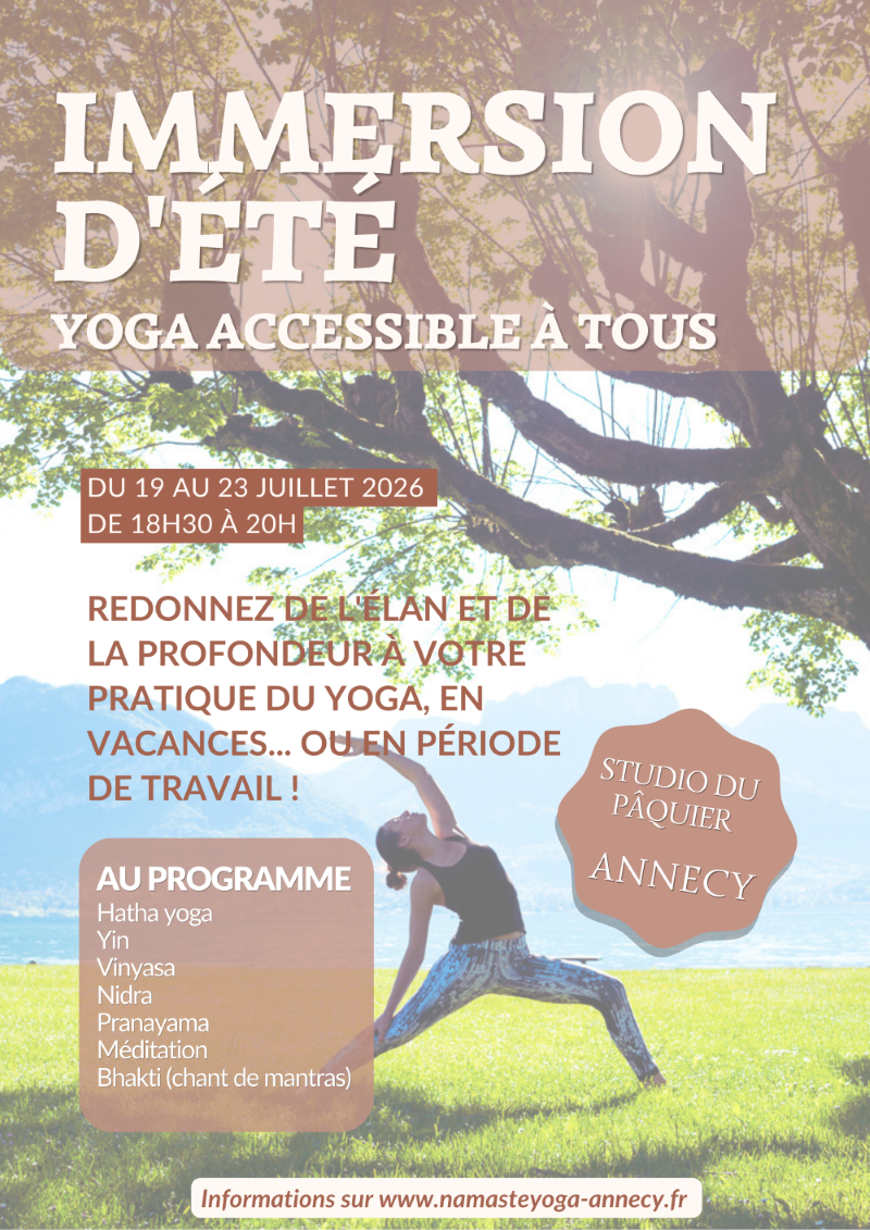 Stage Yoga Annecy Juillet 